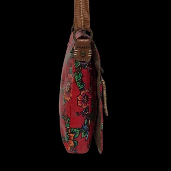 sakroots Messenger bag, Convertible, Red Floral - Picture 6 of 16